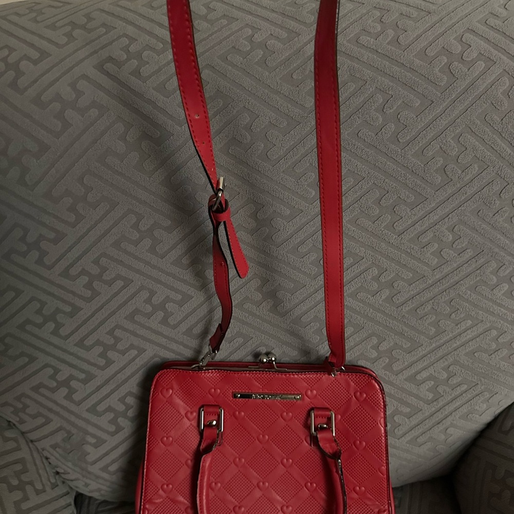 Betsey Johnson Red Crossbody Bag